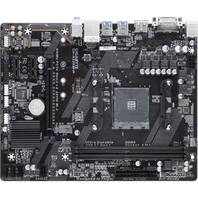 Материнская плата Gigabyte GA-A320M-H Soc-AM4 AMD A320 2xDDR4 mATX AC`97 8ch(7.1) GbLAN RAID+DVI+HDMI