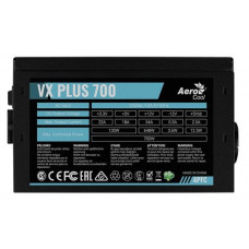 Блок питания Aerocool ATX 700W VX PLUS 700W (24+4+4pin) APFC 120mm fan 4xSATA RTL