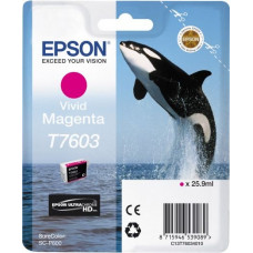 Картридж струйный Epson T7603 C13T76034010 пурпурный (1400стр.) (25.9мл) для Epson SureColor SC-P600