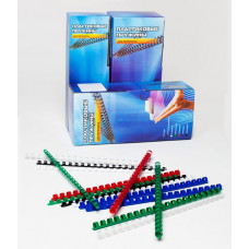 Пружины для переплета пластиковые Office Kit d=6мм A4 белый (100шт) BP2001