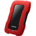 Жесткий диск A-Data USB 3.0 1Tb AHD330-1TU31-CRD HD330 DashDrive Durable 2.5" красный