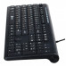 Клавиатура Оклик 480M черный/черный USB slim Multimedia