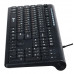 Клавиатура Оклик 480M черный/черный USB slim Multimedia