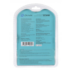 Мышь Оклик 565MW glossy черный оптическая (1600dpi) беспроводная USB для ноутбука (4but)