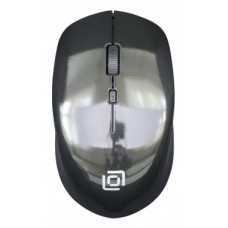 Мышь Оклик 565MW glossy черный оптическая (1600dpi) беспроводная USB для ноутбука (4but)