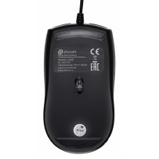 Мышь Оклик 325M черный оптическая (1000dpi) USB для ноутбука (3but)
