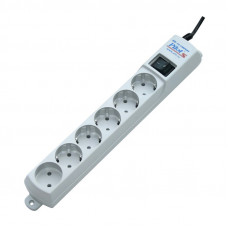 Сетевой фильтр Surge protector ZIS Pilot S 3m, 6 outlets (5+1), white
