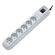 Сетевой фильтр Surge protector ZIS Pilot L-6 5m, 6 outlets (5+1), white