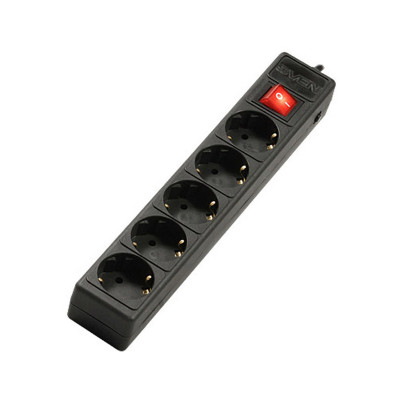 Сетевой фильтр SVEN Optima Base 1,8 m (5 sockets) black