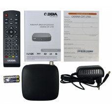Ресивер DVB-T2 Cadena CDT-1793 черный