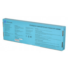 Клавиатура Оклик 400MR белый/розовый USB slim Multimedia