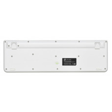 Клавиатура Оклик 400MR белый/розовый USB slim Multimedia