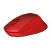 Мышь Logitech M330 красный оптическая (1000dpi) silent беспроводная USB (2but)
