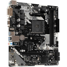 Материнская плата Asrock B450M-HDV R4.0 Soc-AM4 AMD B450 2xDDR4 mATX AC`97 8ch(7.1) GbLAN RAID+VGA+DVI+HDMI
