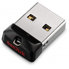 Флеш Диск Sandisk 16Gb Cruzer Fit SDCZ33-016G-G35 USB2.0 черный