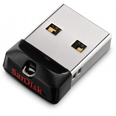 Флеш Диск Sandisk 16Gb Cruzer Fit SDCZ33-016G-G35 USB2.0 черный