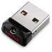 Флеш Диск Sandisk 16Gb Cruzer Fit SDCZ33-016G-G35 USB2.0 черный