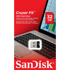 Флеш Диск Sandisk 32Gb Cruzer Fit SDCZ33-032G-G35 USB2.0 черный
