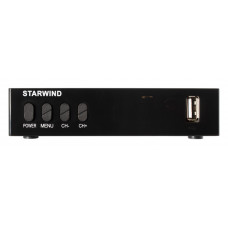Ресивер DVB-T2 Starwind CT-220 черный