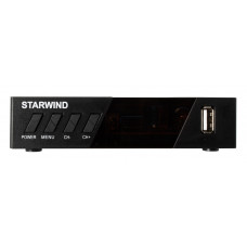 Ресивер DVB-T2 Starwind CT-140 черный