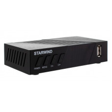 Ресивер DVB-T2 Starwind CT-140 черный