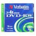 Диск DVD-RW Verbatim 4.7Gb 4x Jewel case (1шт) (43285)