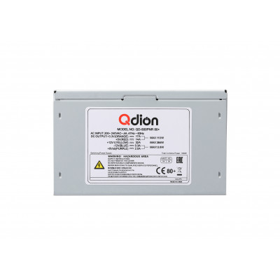 Блок питания Qdion ATX 500W Q-DION QD500-PNR 80+ 80+ (24+4+4pin) APFC 120mm fan 5xSATA