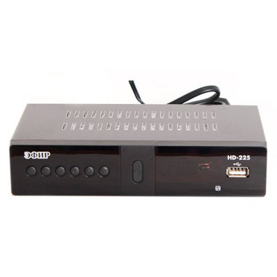 Ресивер DVB-T2 Сигнал Эфир HD-225 черный