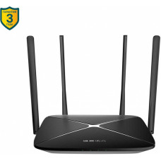 Роутер беспроводной Mercusys AC12G AC1200 10/100/1000BASE-TX черный (упак.:1шт)