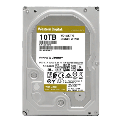 Жесткий диск WD Original SATA-III 10Tb WD102KRYZ Gold (7200rpm) 256Mb 3.5"