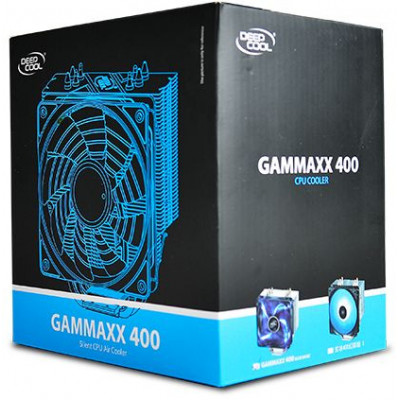 Устройство охлаждения(кулер) Deepcool GAMMAXX 400 BLUE BASIC Soc-AM4/AM3+/1150/1151/1200 4-pin 18-30dB Al+Cu 130W 640gr LED Ret