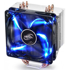 Устройство охлаждения(кулер) Deepcool GAMMAXX 400 BLUE BASIC Soc-AM4/AM3+/1150/1151/1200 4-pin 18-30dB Al+Cu 130W 640gr LED Ret