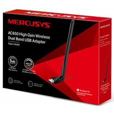 Сетевой адаптер WiFi Mercusys MU6H AC650 USB 2.0 (ант.внеш.несъем.) 1ант.