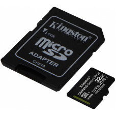 Флеш карта microSDHC 32Gb Class10 Kingston SDCS2/32GB Canvas Select Plus + adapter