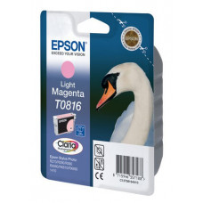 Картридж струйный Epson T0816 C13T11164A10 светло-пурпурный (990стр.) (11.1мл) для Epson R270/290/RX590