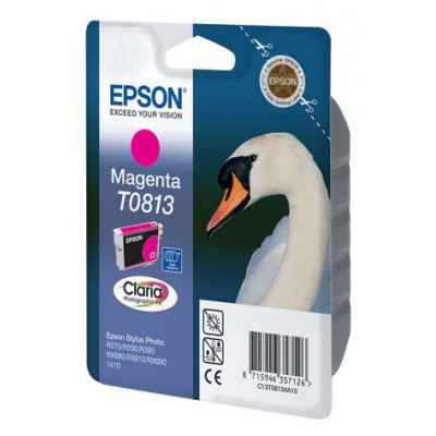 Картридж струйный Epson T0813 C13T11134A10 пурпурный (720стр.) (11.1мл) для Epson R270/290/RX590