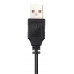 Наушники с микрофоном Hama HS-USB300 черный 2м мониторные оголовье (00139924)
