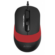 Мышь A4Tech Fstyler FM10 черный/красный оптическая (1600dpi) USB (4but)
