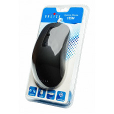 Мышь Оклик 155M черный оптическая (1600dpi) USB (4but)