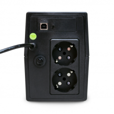 UPS POWERMAN Back Pro 800 PLUS, line-interactive, 800VA, 480W, 2 eurosockets with backup power, USB, 12V 9Ah battery 1 pc., 298mm x 101mm x 142mm, 5.2 kg.