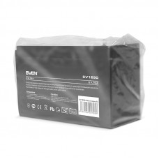 Battery SVEN SV 1290 (12V 9Ah), 12V voltage, 9A*h capacity, max. discharging rate of 128A, max. charging rate 2.7A, the type of lead-acid AGM, type lead terminal F2