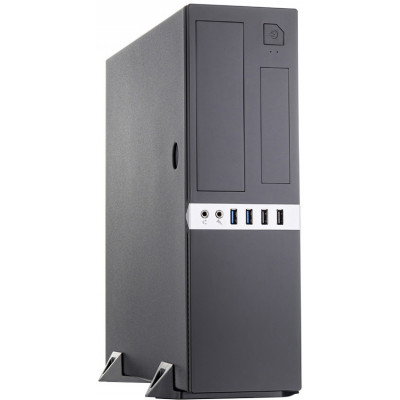 Сase Foxline mATX Desktop 300W, 2xUSB3.0, 2xUSB2.0, toolless, Black, 8cm. fan, powercord
