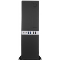 Сase Foxline mATX Desktop 300W, 2xUSB3.0, 2xUSB2.0, toolless, Black, 8cm. fan, powercord