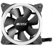 Single ring, RGB fan HIPER HCF1251-03, 120*120*25mm (38.5CFM, 1200RPM, 3+4PIN)