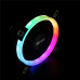 Single ring, RGB fan HIPER HCF1251-03, 120*120*25mm (38.5CFM, 1200RPM, 3+4PIN)
