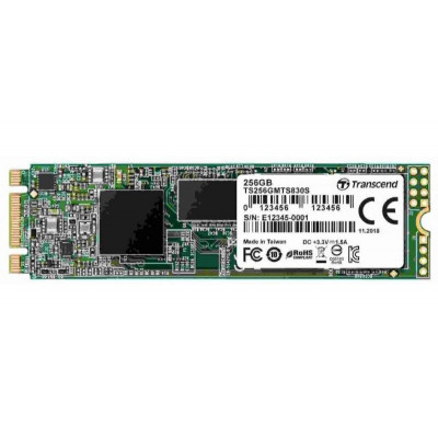 Transcend 256GB M.2 SSD MTS 830 series (22x80mm) R/W: 560/520