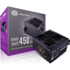 Блок питания Cooler Master ATX 450W MWE White V2 80+ (24+4+4pin) 120mm fan 6xSATA RTL