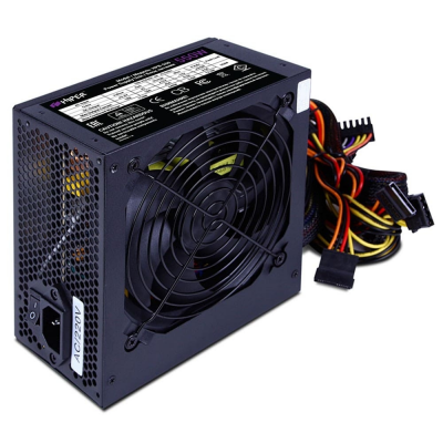 PSU HIPER HPB-550RGB (ATX 2.31, 550W, ActivePFC, RGB 140mm fan, Black) BOX