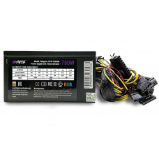 PSU HIPER HPB-750RGB (ATX 2.31, 750W, ActivePFC, RGB 140mm fan, Black) BOX