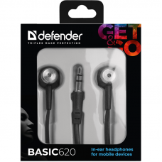Defender Наушники вставки Basic 620 черный